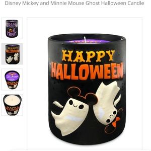 mickey and minnie mouse ghost halloween candle